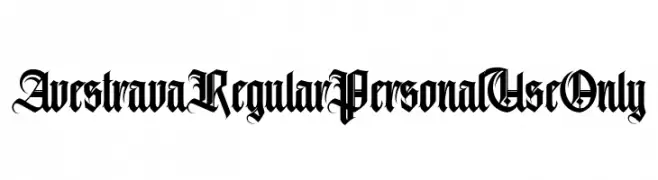 AvestravaRegularPersonalUseOnly  Скачать бесплатные шрифты