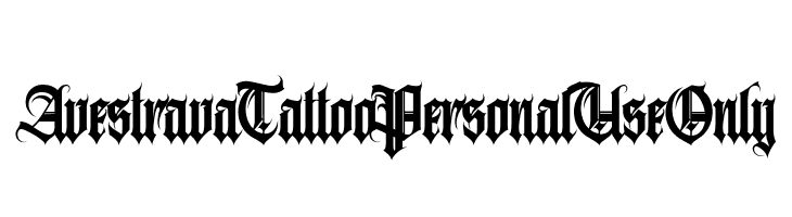 AvestravaTattooPersonalUseOnly  les polices de caractères gratuit tlcharger