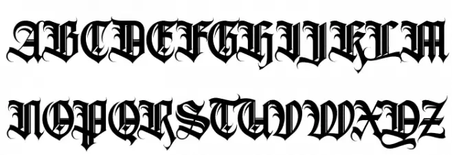 AvestravaTattooPersonalUseOnly フォント 大文字