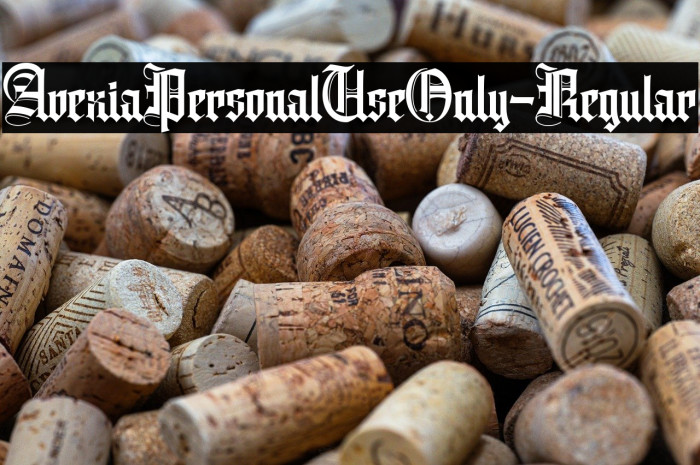 AvexiaPersonalUseOnly-Regular Example 2