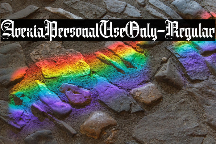 AvexiaPersonalUseOnly-Regular Example 3