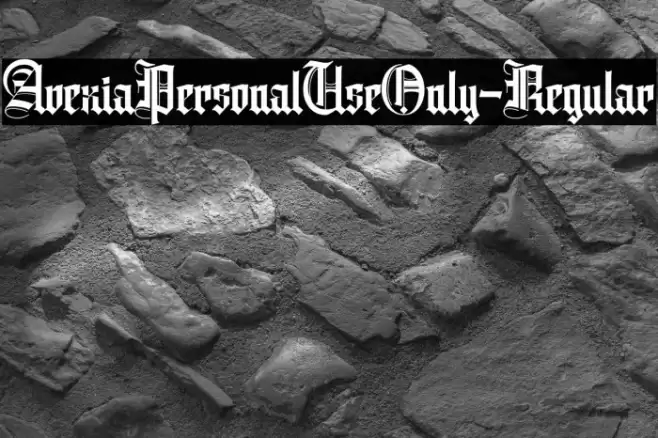 AvexiaPersonalUseOnly-Regular Font examples
