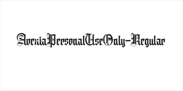 AvexiaPersonalUseOnly-Regular Logo