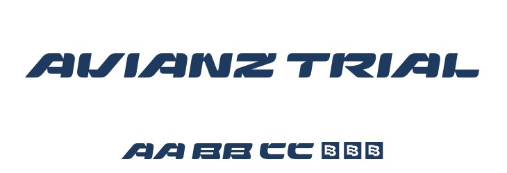 Avianz Trial Font Preview