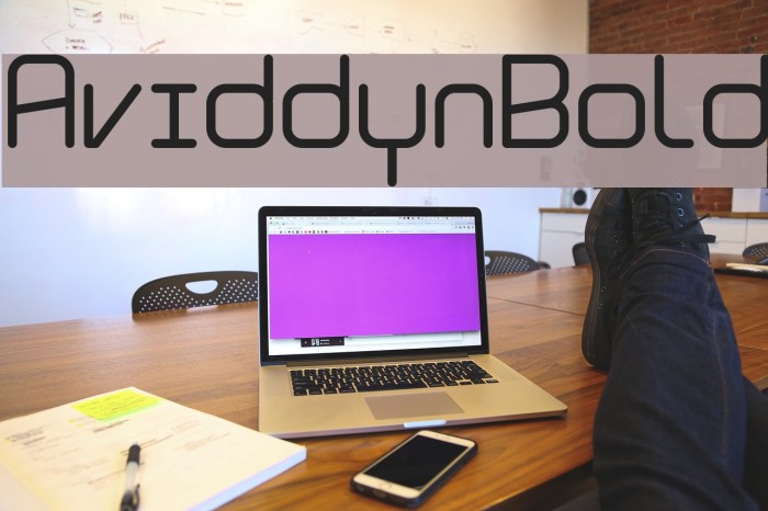 Aviddyn Bold Font examples