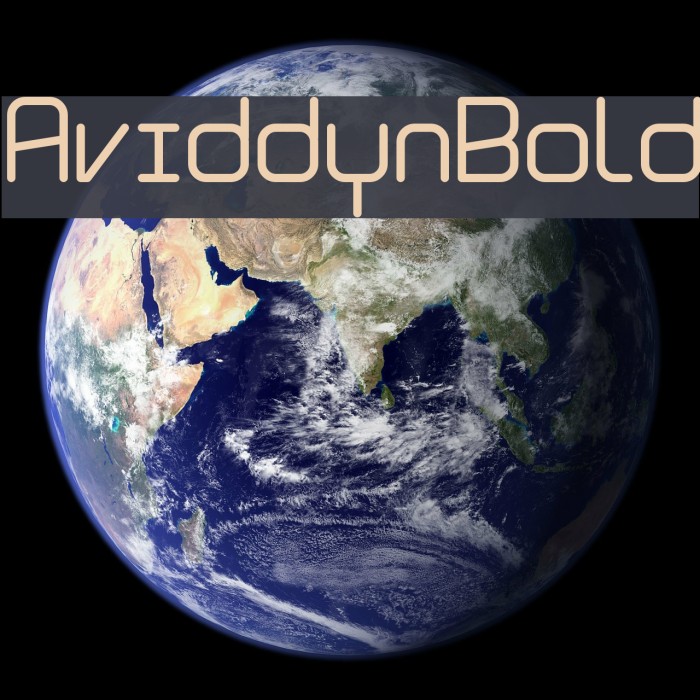 Aviddyn Bold Font examples