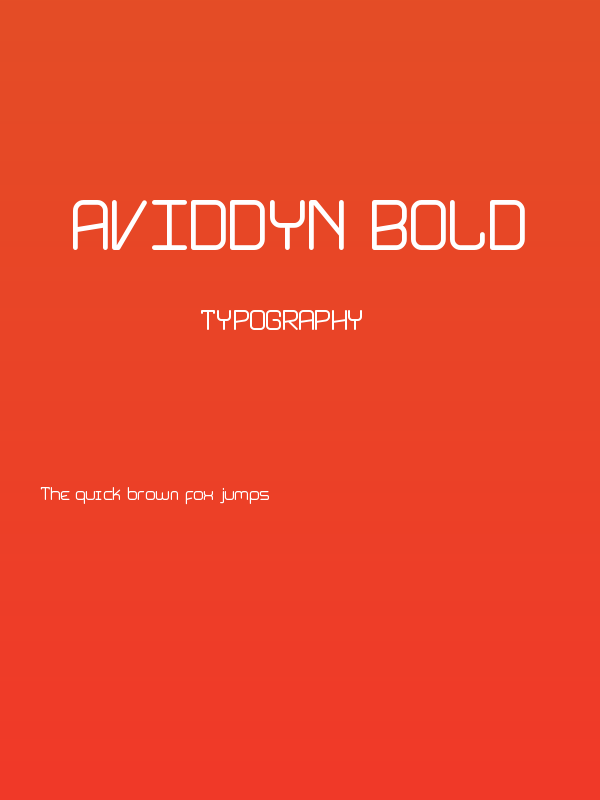 Aviddyn Bold Poster