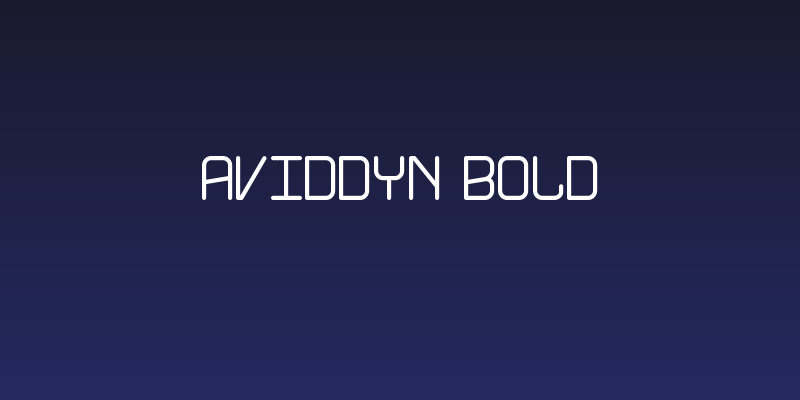 Aviddyn Bold Social Header