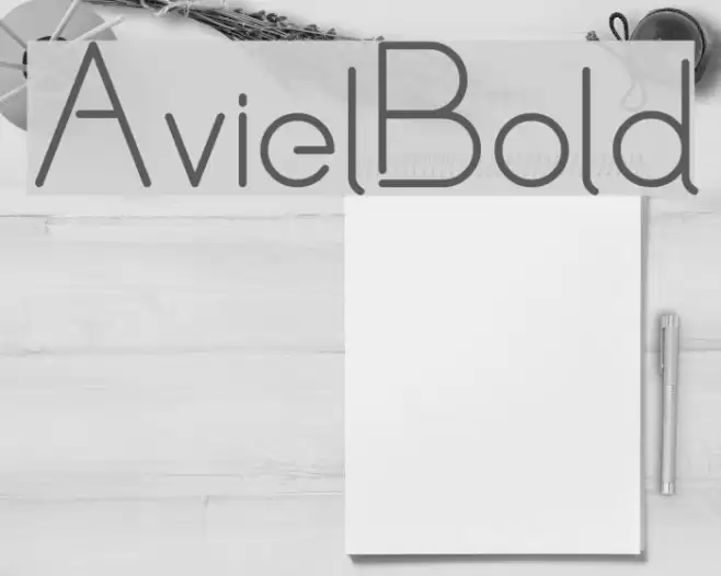 Aviel Bold Font examples