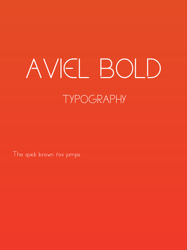 Aviel Bold Poster
