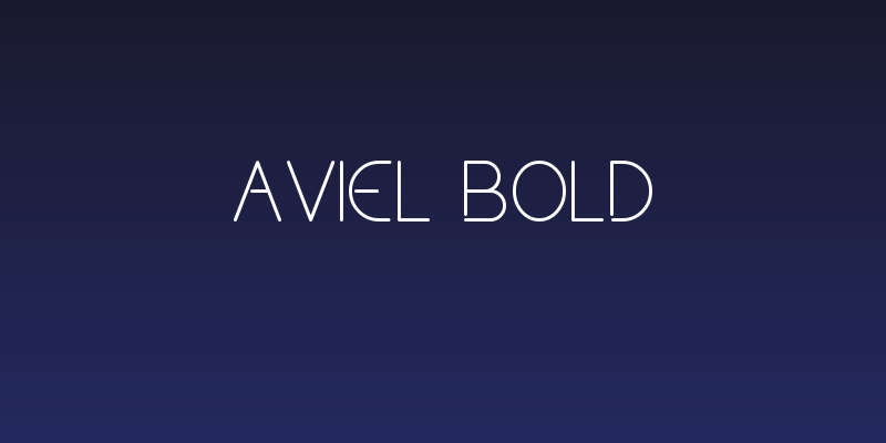 Aviel Bold Social Header