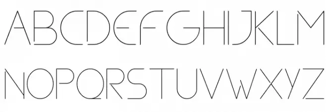 Aviel Light Font UPPERCASE