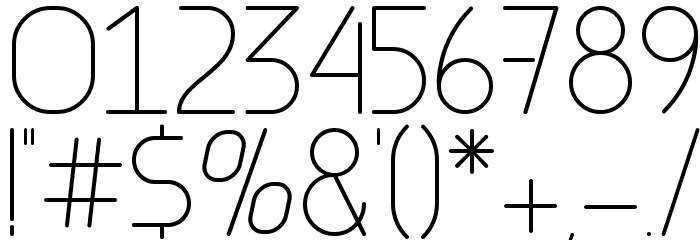 Aviel Regular Font OTHER CHARS