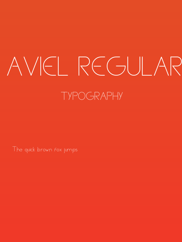 Aviel Regular Poster