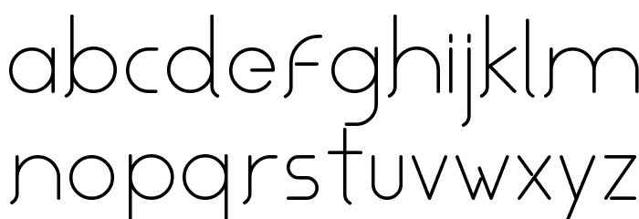 Aviel Regular Font LOWERCASE
