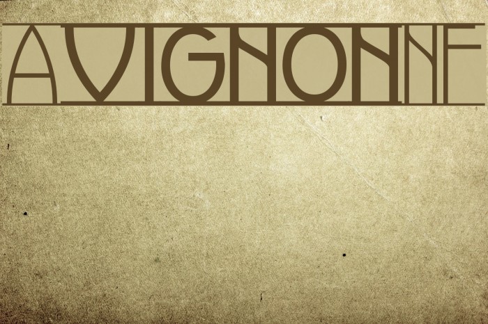 AvignonNF Font examples