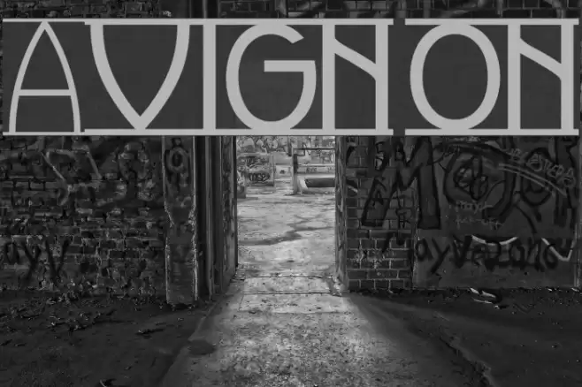 Avignon Font examples