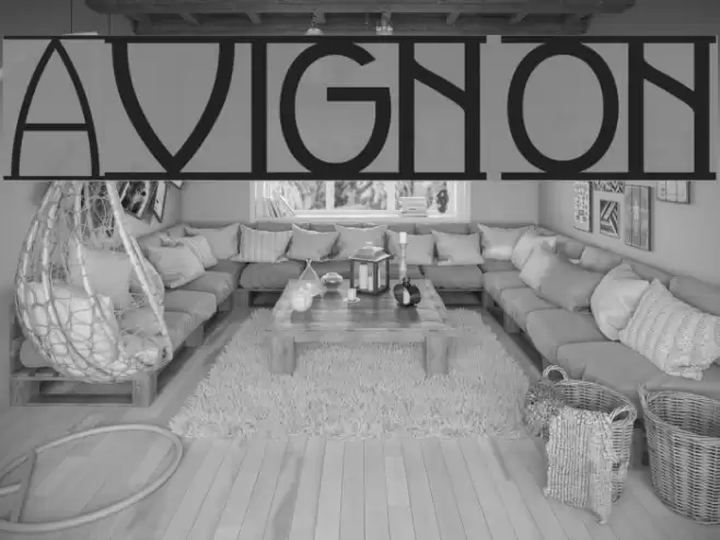 Avignon Font examples