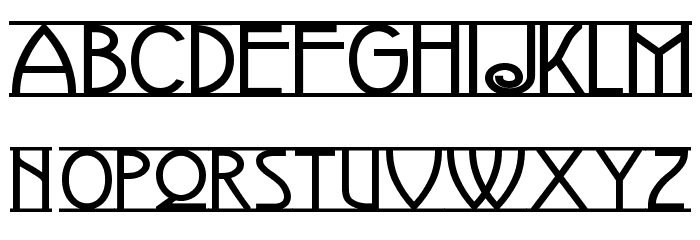 Avignon Font LOWERCASE