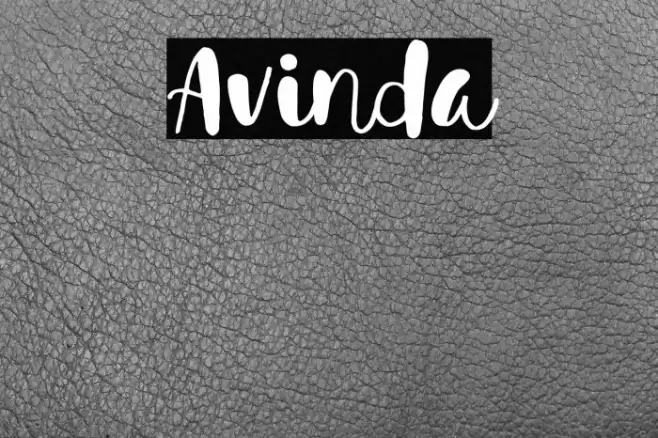 Avinda Font examples