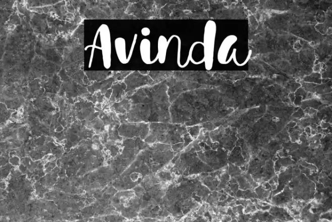Avinda Font examples