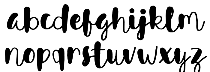 Avinda Font LOWERCASE