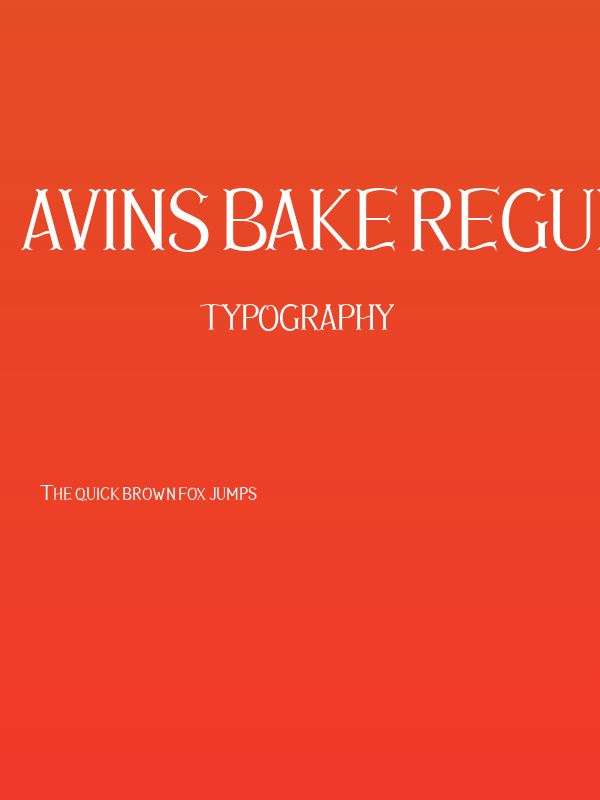 Avins Bake Regular Poster