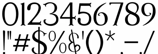 AvinsBake-Regular Font OTHER CHARS