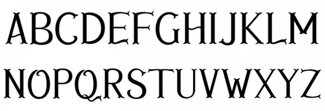 AvinsBake-Regular Font LOWERCASE