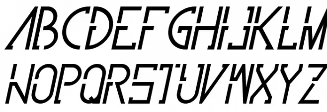 Avint Bold Italic 字体 大写