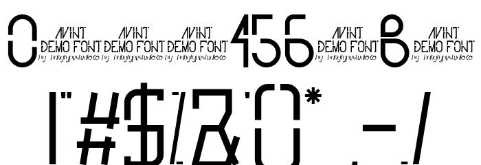 Avint Bold Font OTHER CHARS