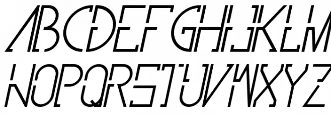 Avint Regular Italic 字体 大写