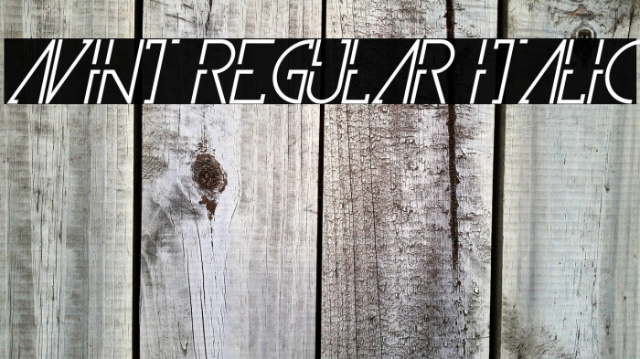 Avint Regular Italic Example 1