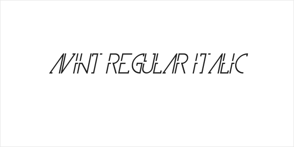Avint Regular Italic Logo