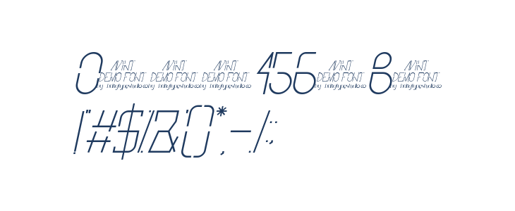 Avint Thin Italic Other Characters