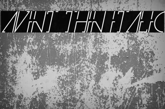 Avint Thin Italic Font examples