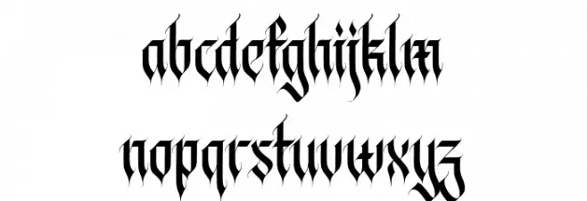 AviortePersonalUseOnly-Regular Schriftart Kleinbuchstaben