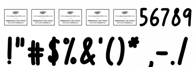 Avocade Bold Шрифта ДРУГИЕ символов