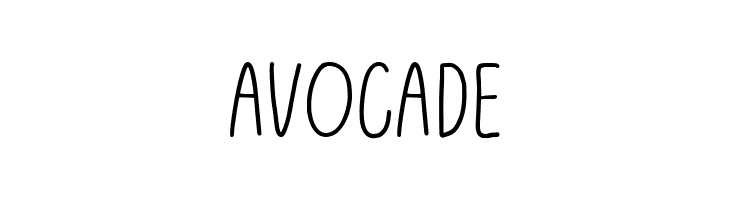 Avocade  Frei Schriftart Herunterladen