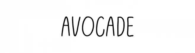 Avocade  नि: शुल्क फ़ॉन्ट्स डाउनलोड