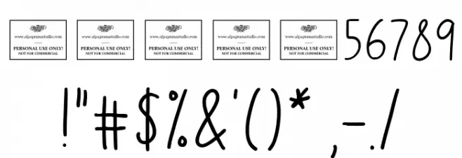 Avocade Schriftart Anderer Schreiben