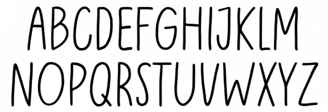 Avocade Schriftart Groß