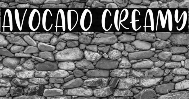 Avocado Creamy Font examples