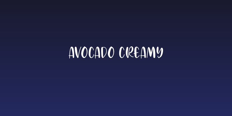Avocado Creamy Social Header