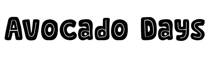 Avocado Days  Скачать бесплатные шрифты