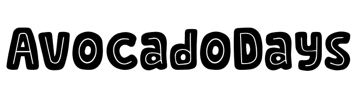 Avocado Days  les polices de caractères gratuit tlcharger