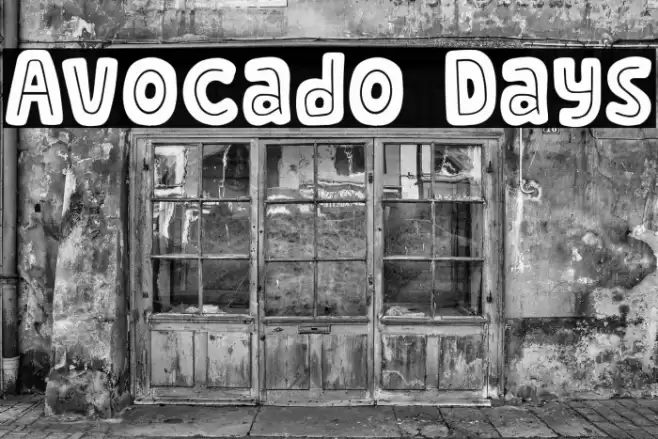 Avocado Days Font examples