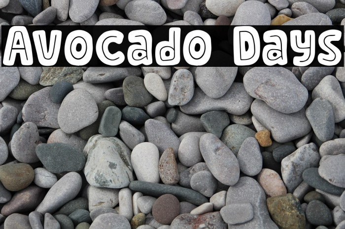 Avocado Days Example 3