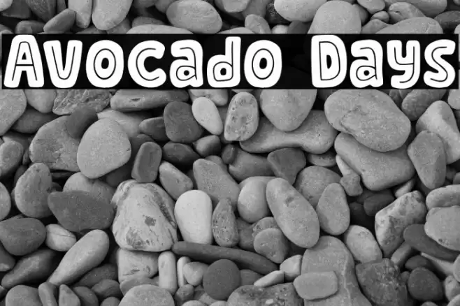 Avocado Days Font examples