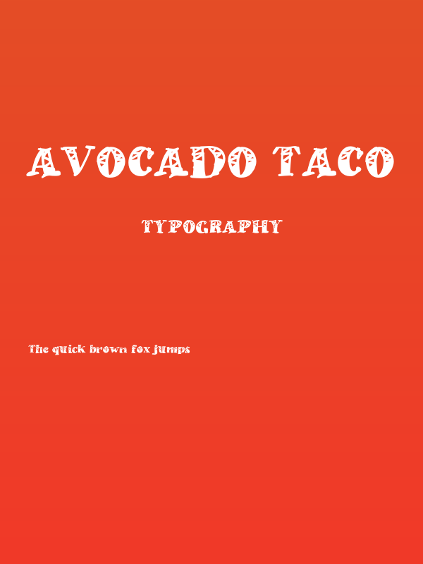 Avocado Taco Poster